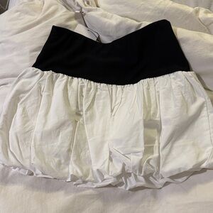 Bershka bubble skirt white
